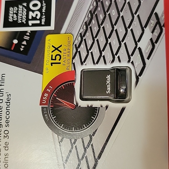 New SanDisk ULTRA FIT 32GB USB Flash Drive USB 3.1 - Picture 2 of 5